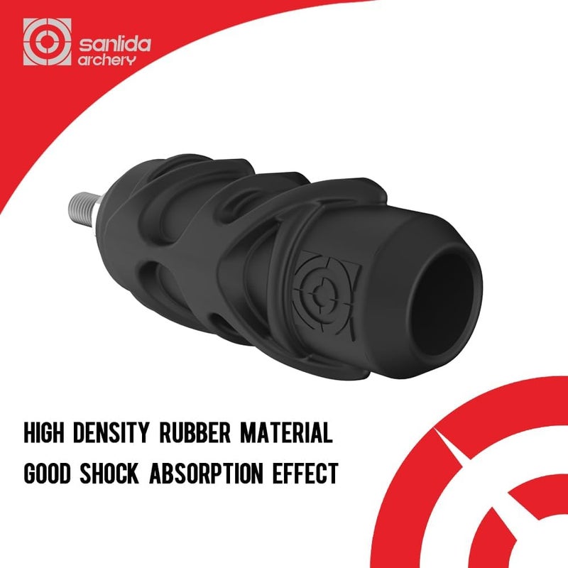 sanlida Archery Dragon X9 Stabilizer Bow Riser Extension Dampener, Easy Disconnect Silencer for Recurve Bow Compound Bow - Image 2